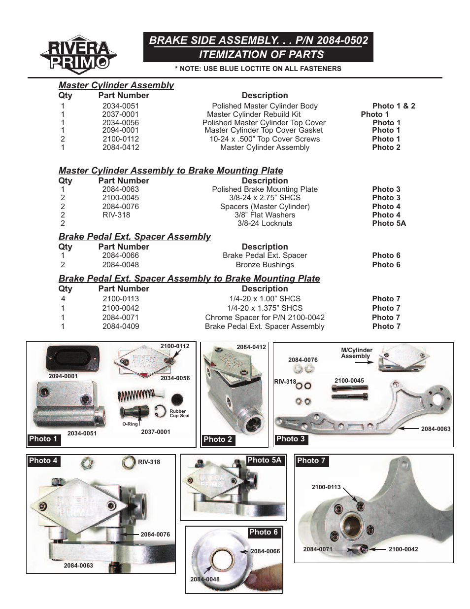 Rivera Primo Mid-Controls User Manual | Page 2 / 12