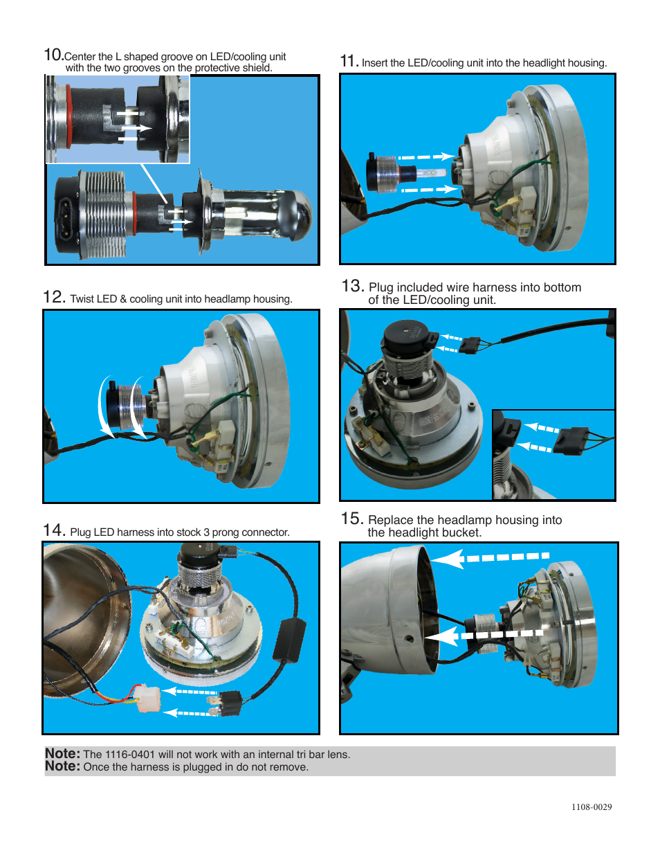 Rivera Primo 1116-0400 H4 LED REPLACEMENT BULB User Manual | Page 2 / 2