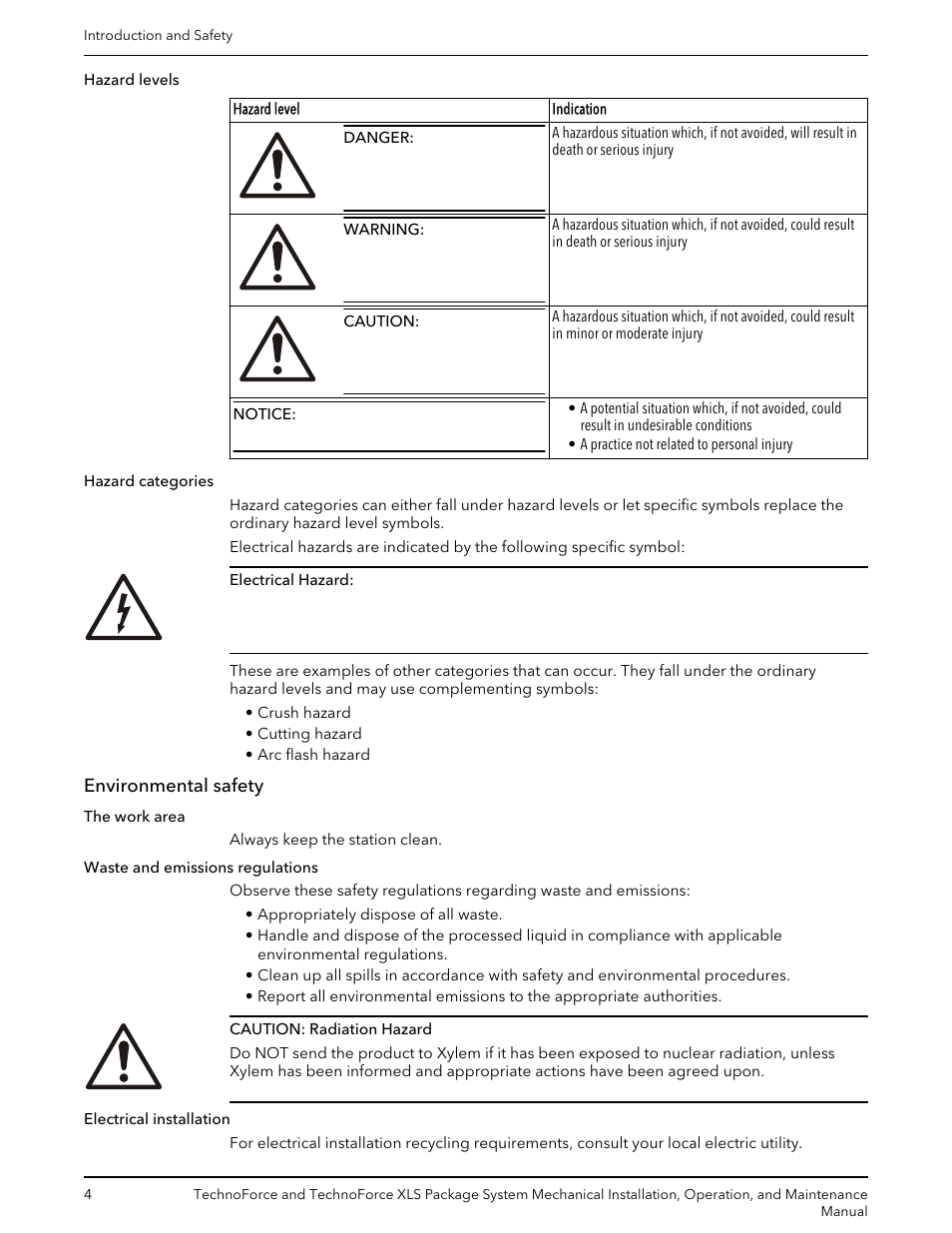 Environmental safety | Bell & Gossett 10 001 247 R3 TechnoForce Package System User Manual | Page 6 / 36