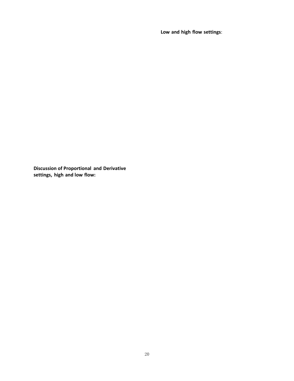 Low and high flow settings, Transition control | Bell & Gossett 10-001-275 XLS Integrated Pump Controller User Manual | Page 20 / 57