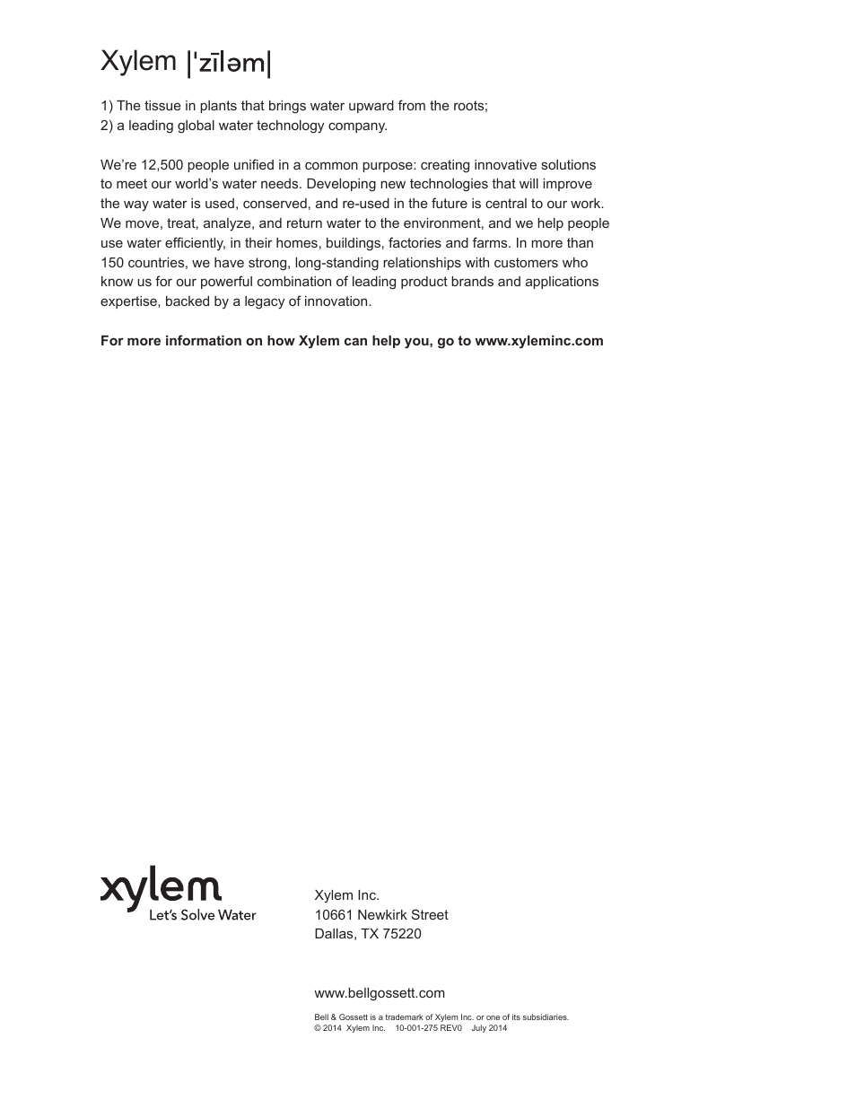 Xylem | Bell & Gossett 10-001-275 XLS Integrated Pump Controller User Manual | Page 57 / 57
