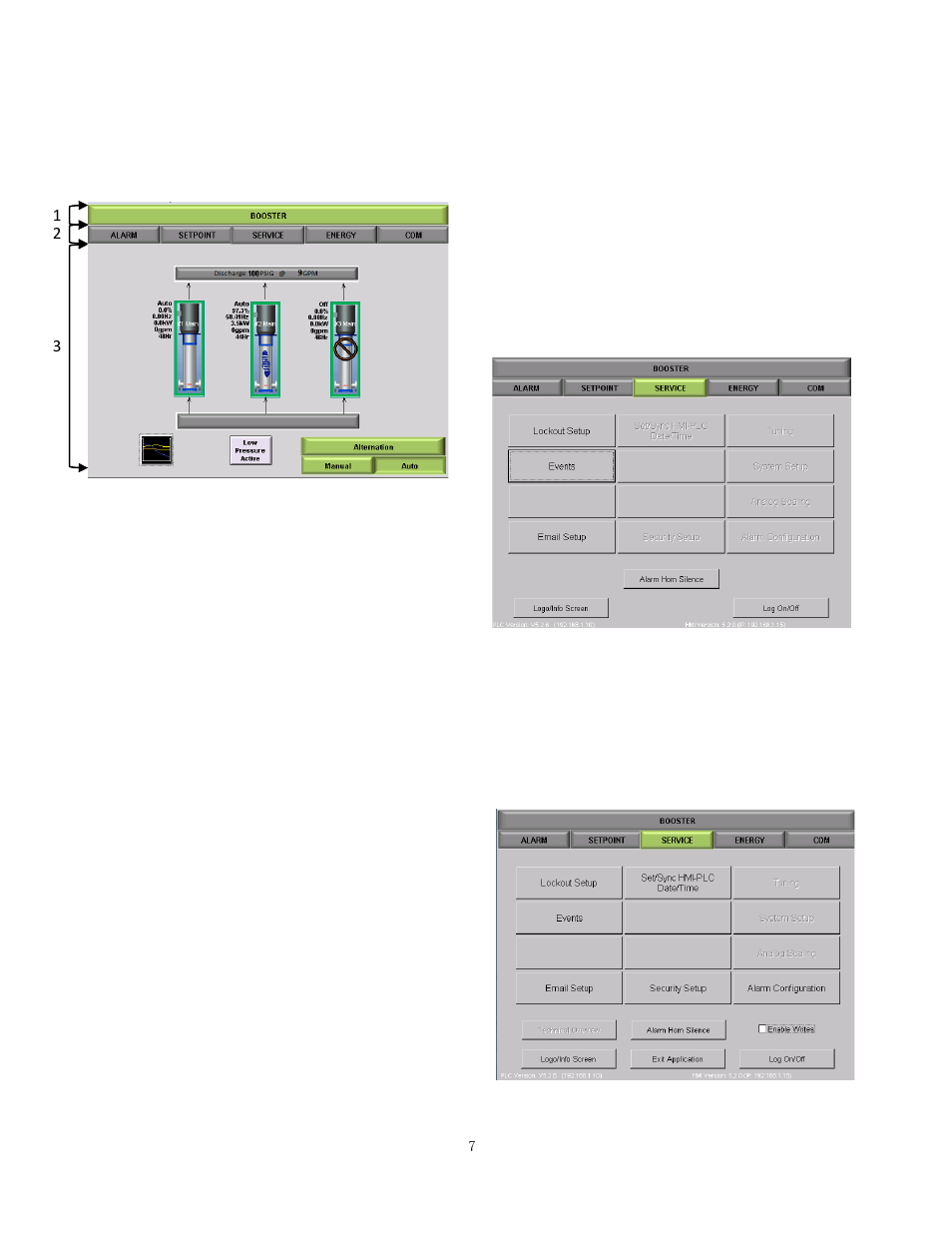 Home screen, User types, Touch panel log in | Bell & Gossett 10-001-278 XLS Integrated Pump Controller User Manual | Page 7 / 44