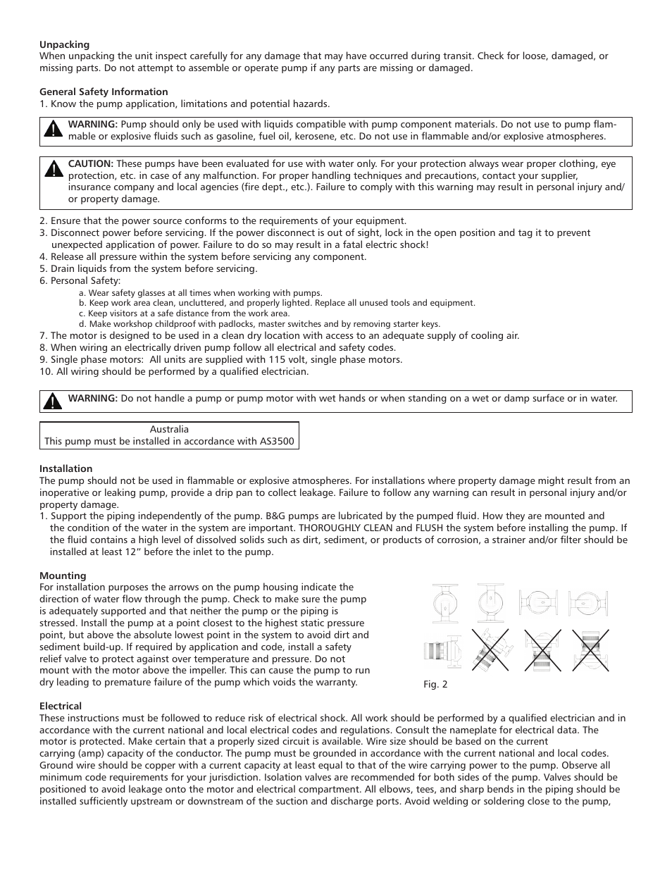 Bell & Gossett 6 71 075 110A The ecocirc auto/vario Series Pumps User Manual | Page 2 / 4