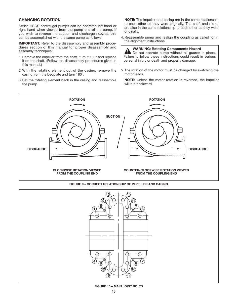 Bell & Gossett AC8584D Series HSCS Base Mounted Centrifugal Pumps User Manual | Page 13 / 32