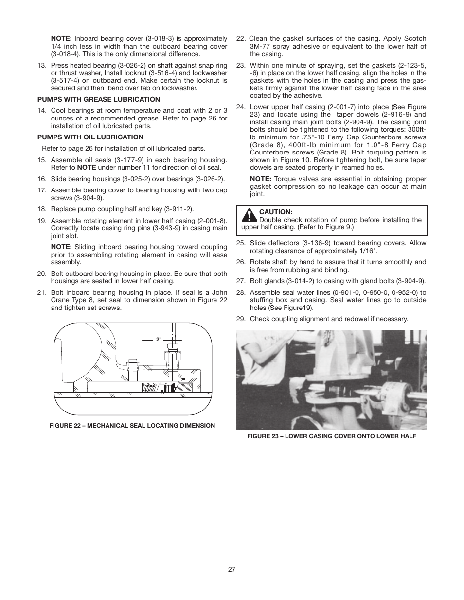Bell & Gossett AC8584D Series HSCS Base Mounted Centrifugal Pumps User Manual | Page 27 / 32
