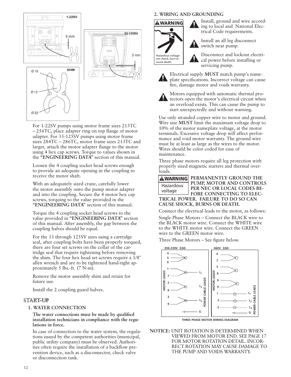 Bell & Gossett IM228R04 e-SV User Manual | Page 12 / 64