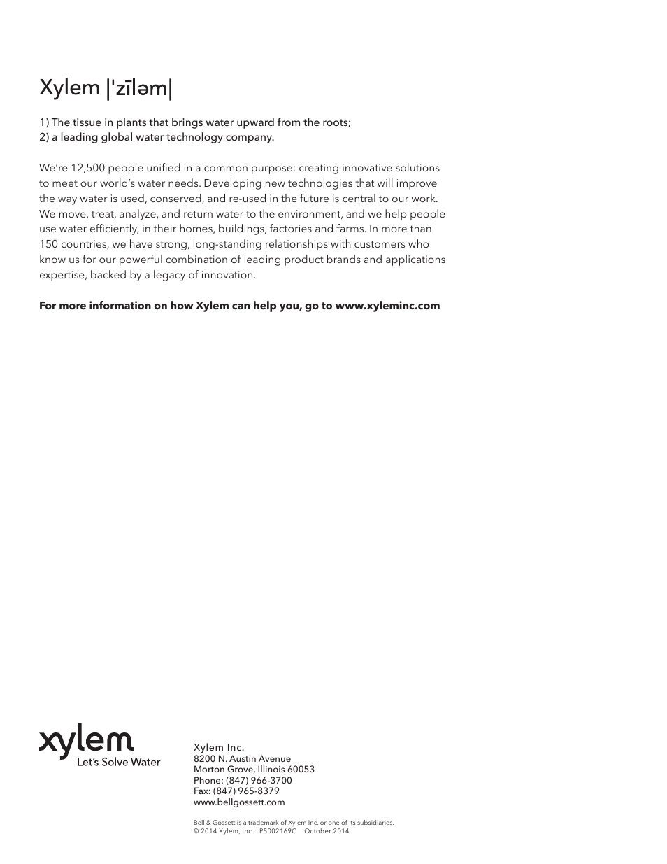 Xylem | Bell & Gossett P5002169C Series VSCS User Manual | Page 40 / 40