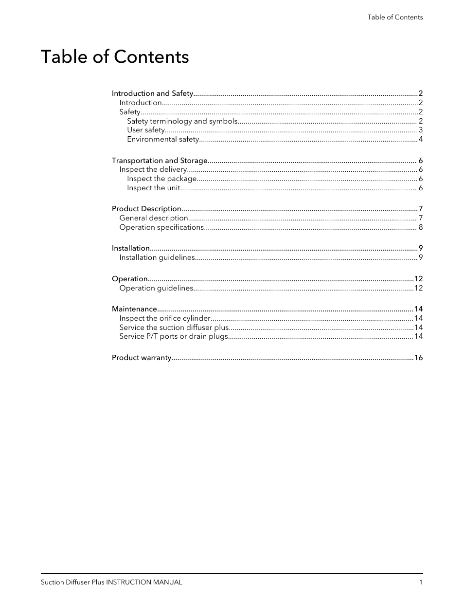 Bell & Gossett V1001576 Suction Diffuser Plus User Manual | Page 3 / 24