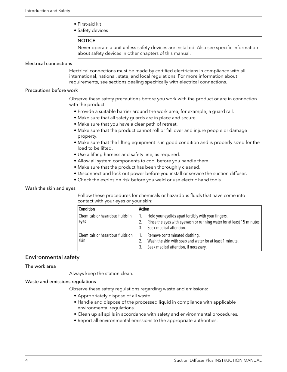 Environmental safety | Bell & Gossett V1001576 Suction Diffuser Plus User Manual | Page 6 / 24