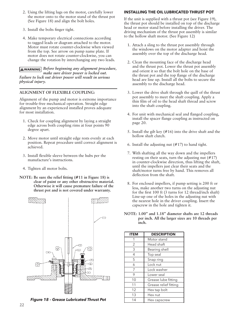 Bell & Gossett VTP2006 Series VTP – Vertical Turbine Pumps User Manual | Page 22 / 72
