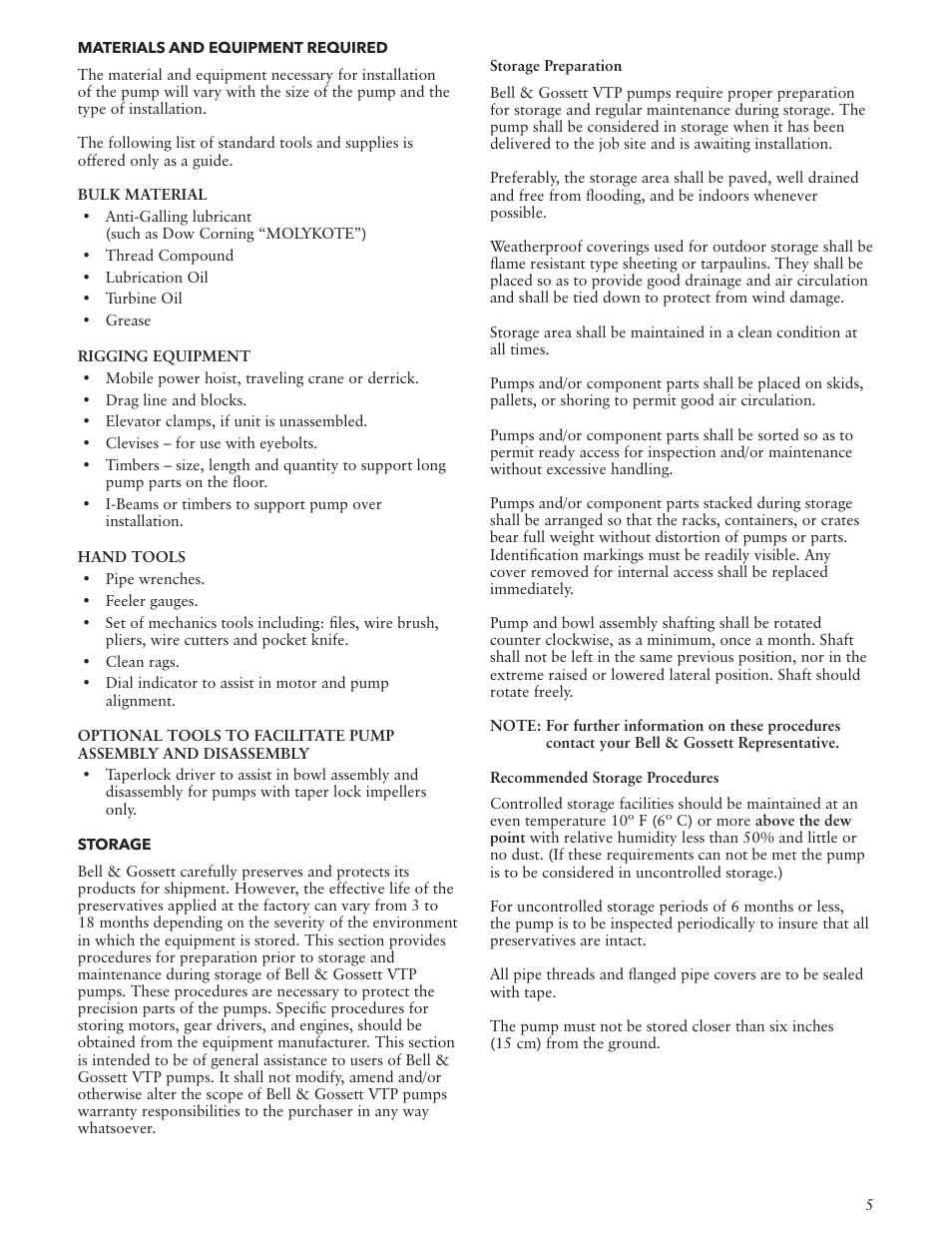 Bell & Gossett VTP2006 Series VTP – Vertical Turbine Pumps User Manual | Page 5 / 72