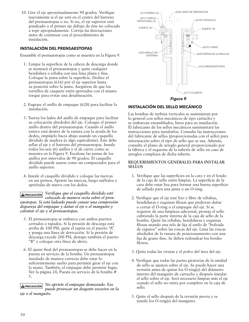 Bell & Gossett VTP2006 Series VTP – Vertical Turbine Pumps User Manual | Page 50 / 72