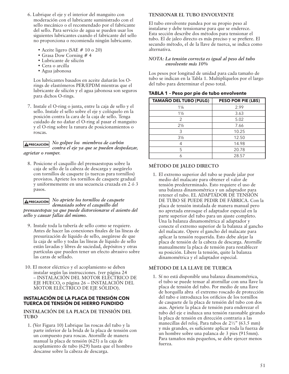 Bell & Gossett VTP2006 Series VTP – Vertical Turbine Pumps User Manual | Page 51 / 72