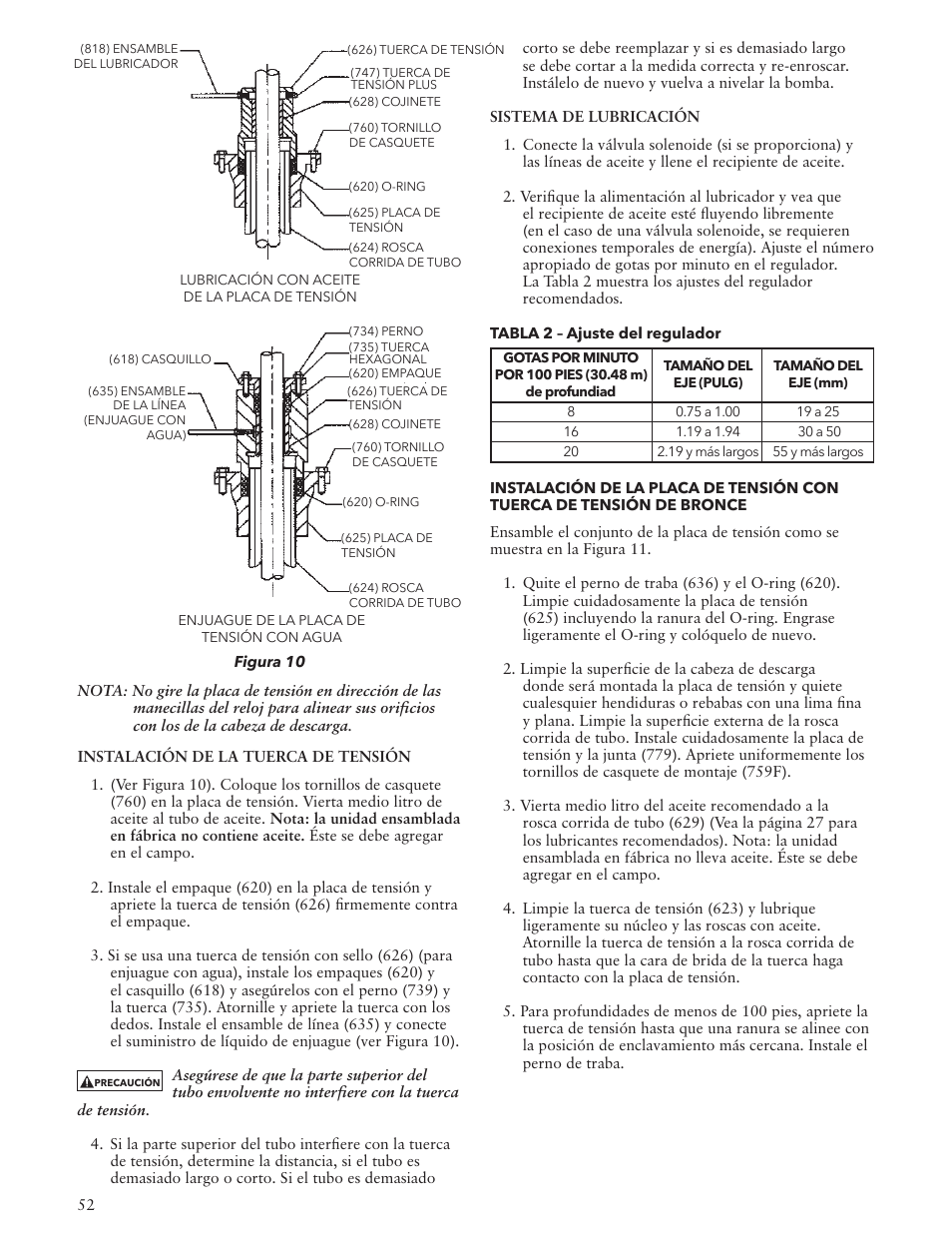 Bell & Gossett VTP2006 Series VTP – Vertical Turbine Pumps User Manual | Page 52 / 72