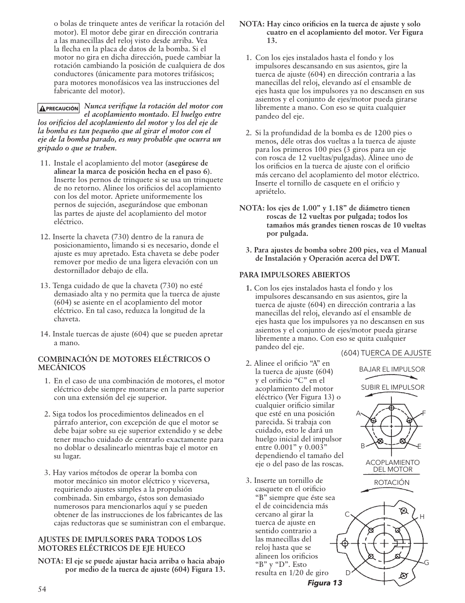Bell & Gossett VTP2006 Series VTP – Vertical Turbine Pumps User Manual | Page 54 / 72