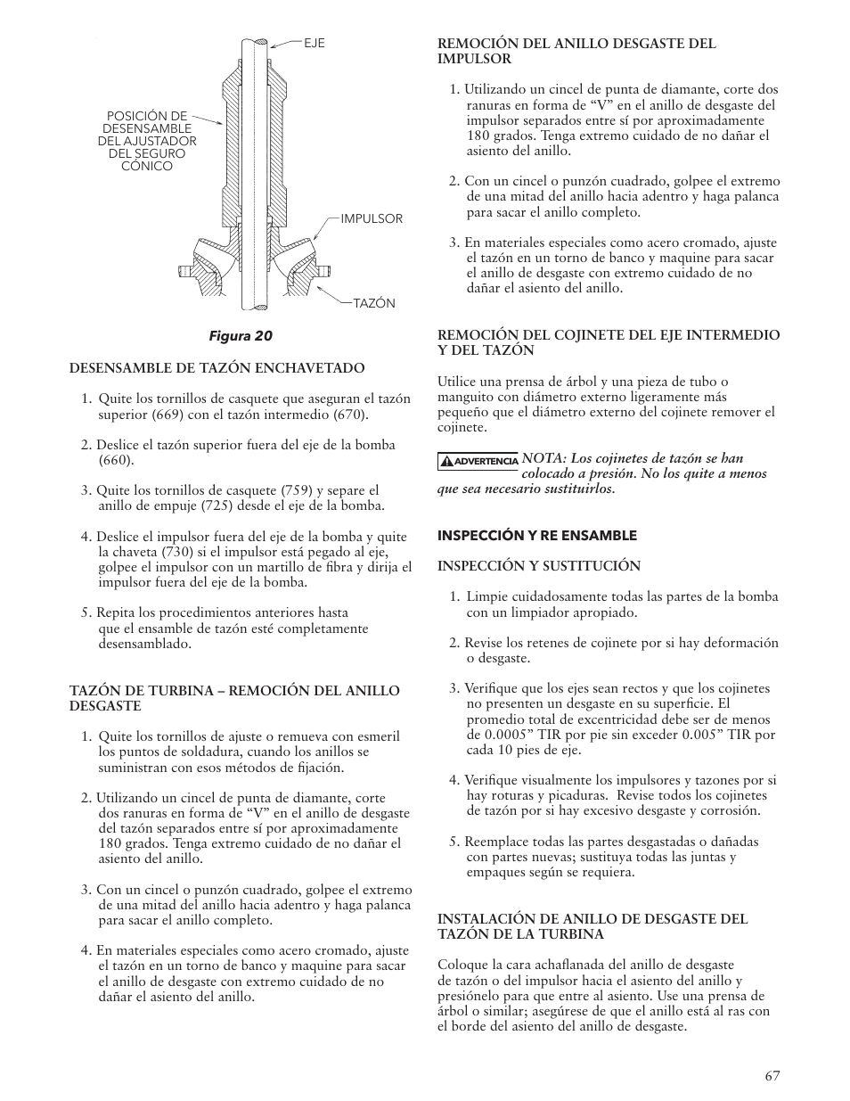 Bell & Gossett VTP2006 Series VTP – Vertical Turbine Pumps User Manual | Page 67 / 72