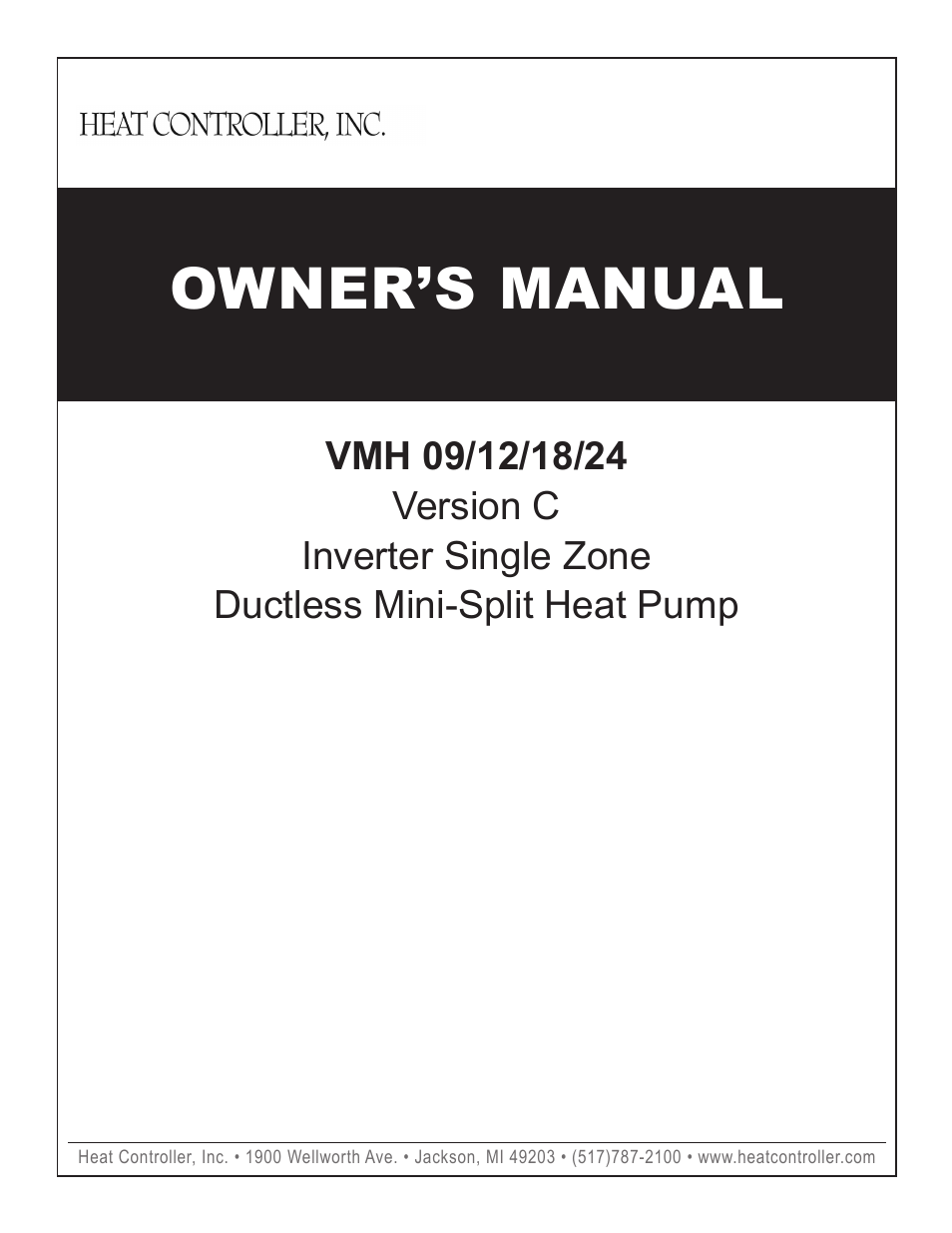 Comfort-Aire VMH 24 User Manual | 14 pages