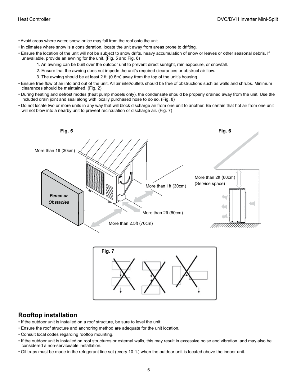 Rooftop installation | Comfort-Aire DVH 24 User Manual | Page 5 / 16