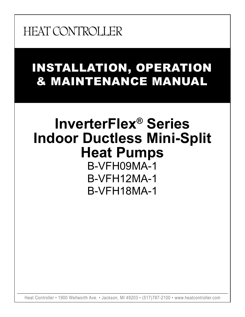 Comfort-Aire B-VFH18MA-1 User Manual | 24 pages