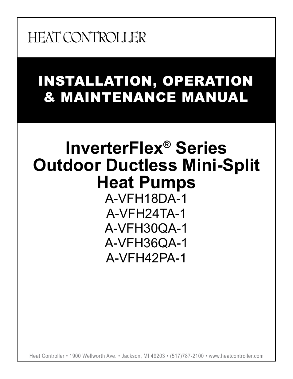 Comfort-Aire A-VFH42PA-1 User Manual | 28 pages