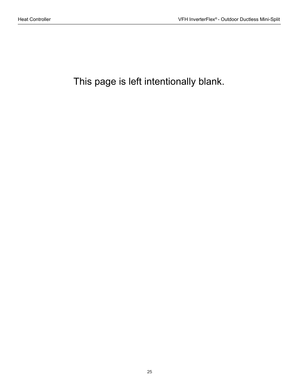 This page is left intentionally blank | Comfort-Aire A-VFH42PA-1 User Manual | Page 25 / 28