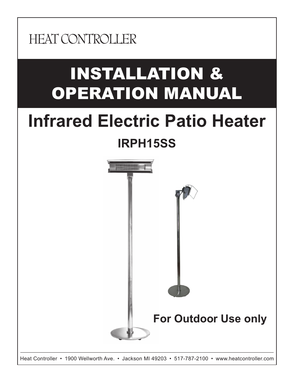 Comfort-Aire IRPH15SS User Manual | 8 pages