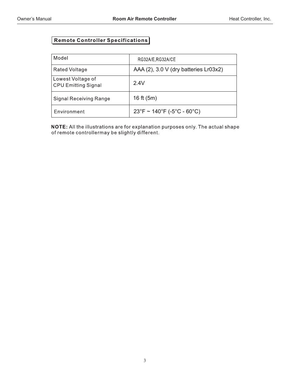 Comfort-Aire REG-183J-20A User Manual | Page 4 / 10