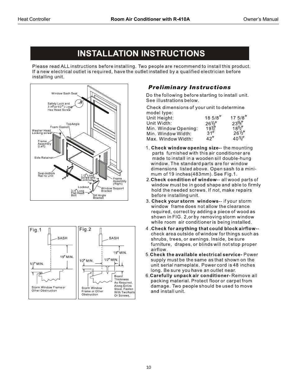 Comfort-Aire REG-253L User Manual | Page 11 / 22