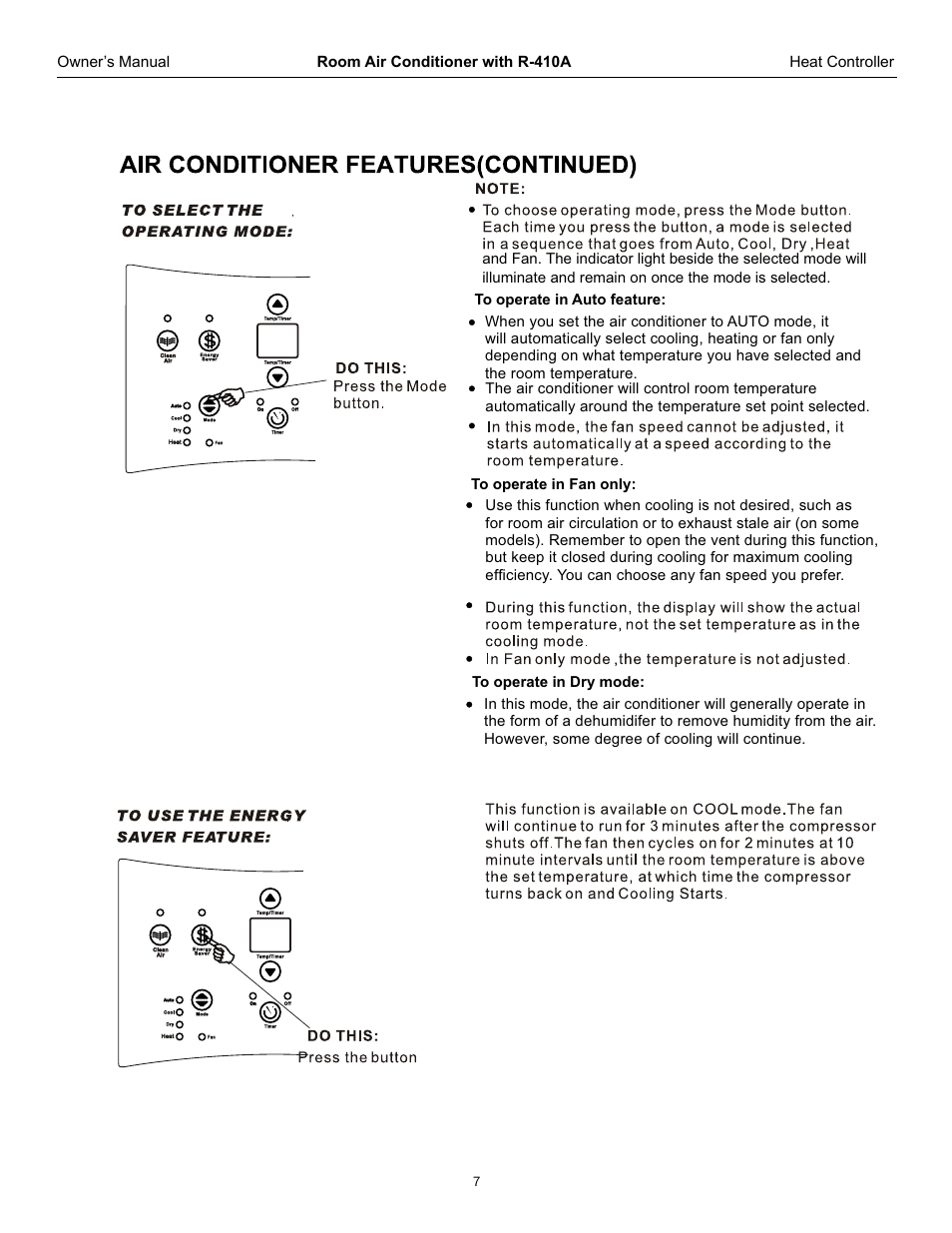 Comfort-Aire REG-253L User Manual | Page 8 / 22