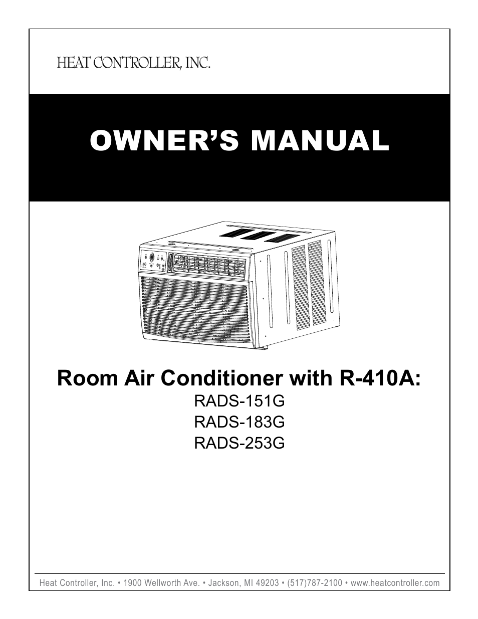 Comfort-Aire RADS-253G User Manual | 20 pages