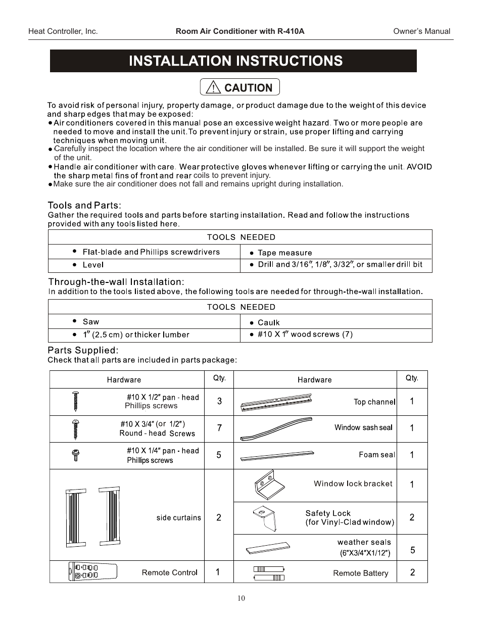 Comfort-Aire REG-123J User Manual | Page 11 / 20