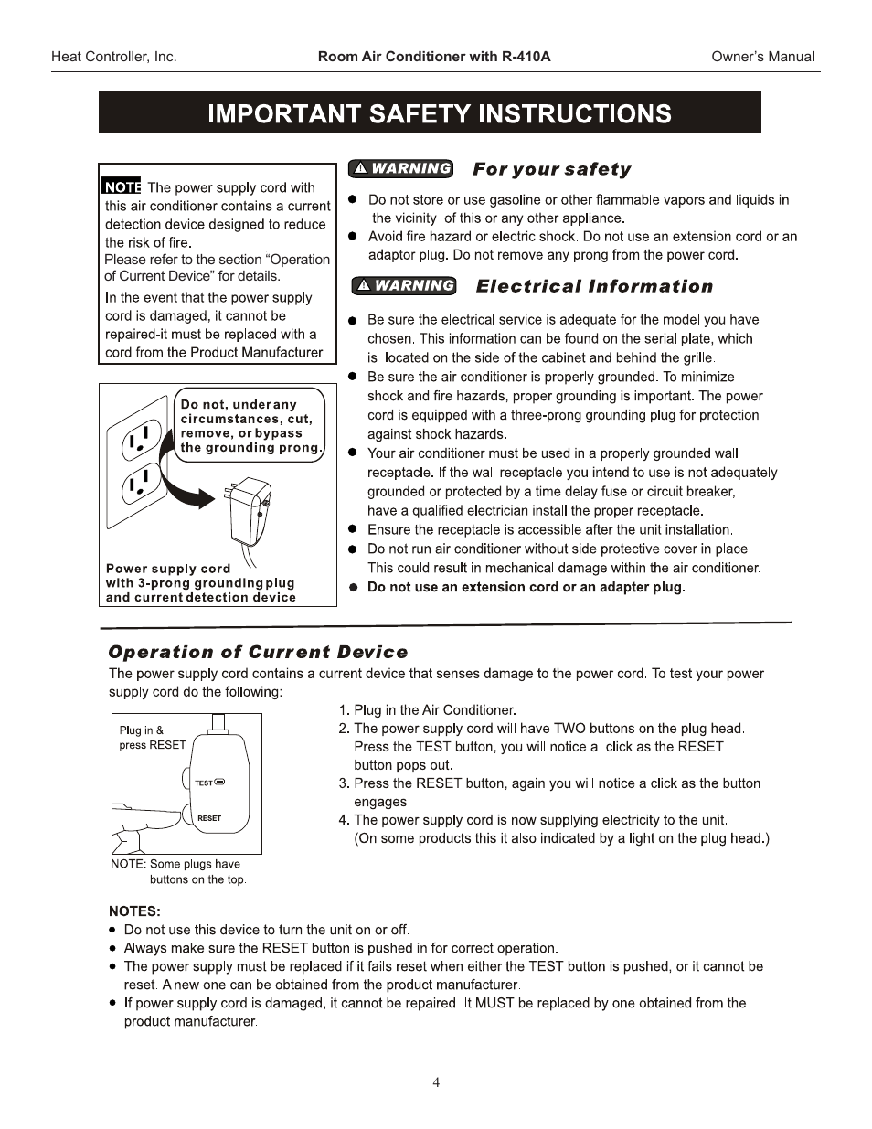 Comfort-Aire REG-123J User Manual | Page 5 / 20