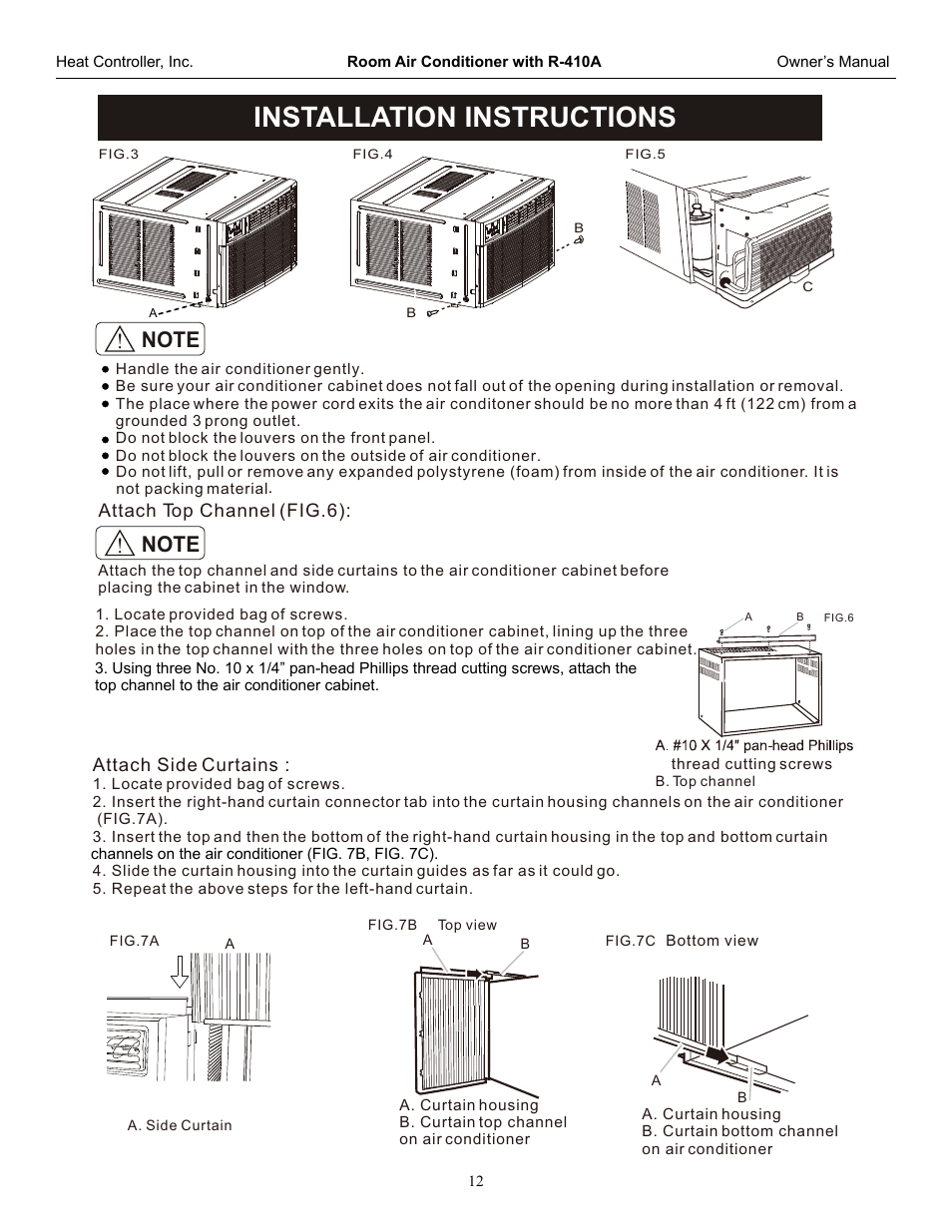 Installation instructions | Comfort-Aire REG-123G User Manual | Page 13 / 19