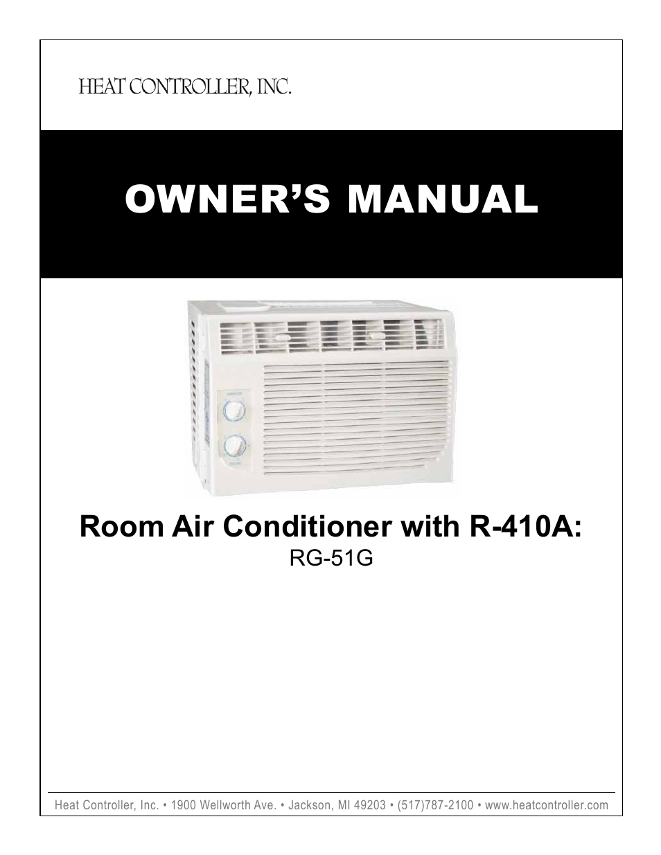 Comfort-Aire RG-51G User Manual | 14 pages