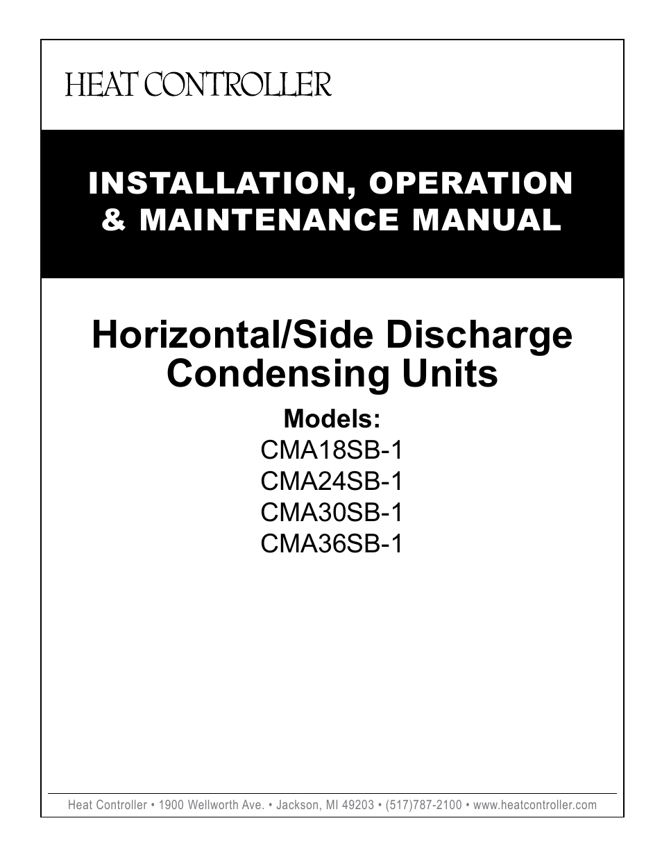 Comfort-Aire CMA36SB-1 User Manual | 13 pages
