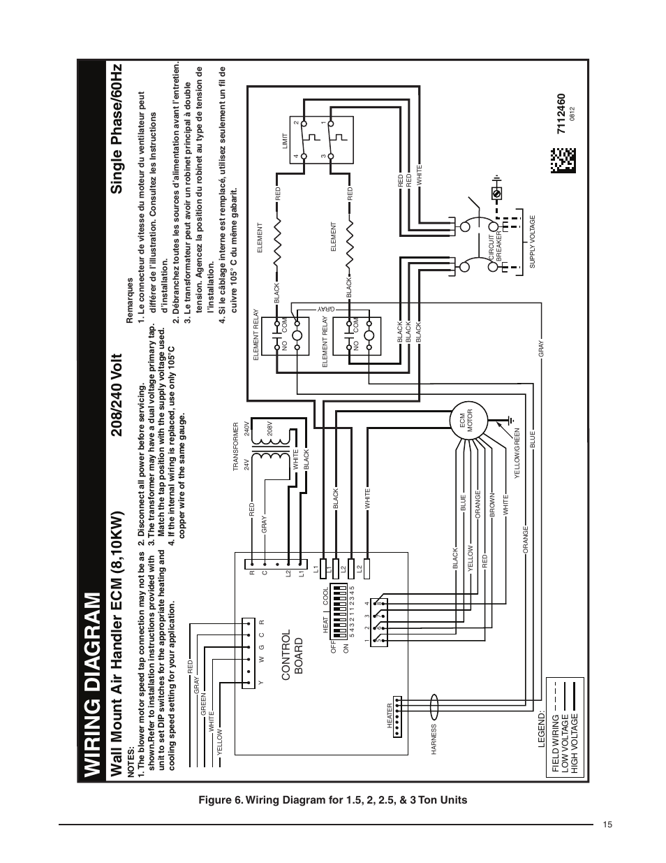 Wiring dia gram | Comfort-Aire FMG****X1E Series User Manual | Page 15 / 20