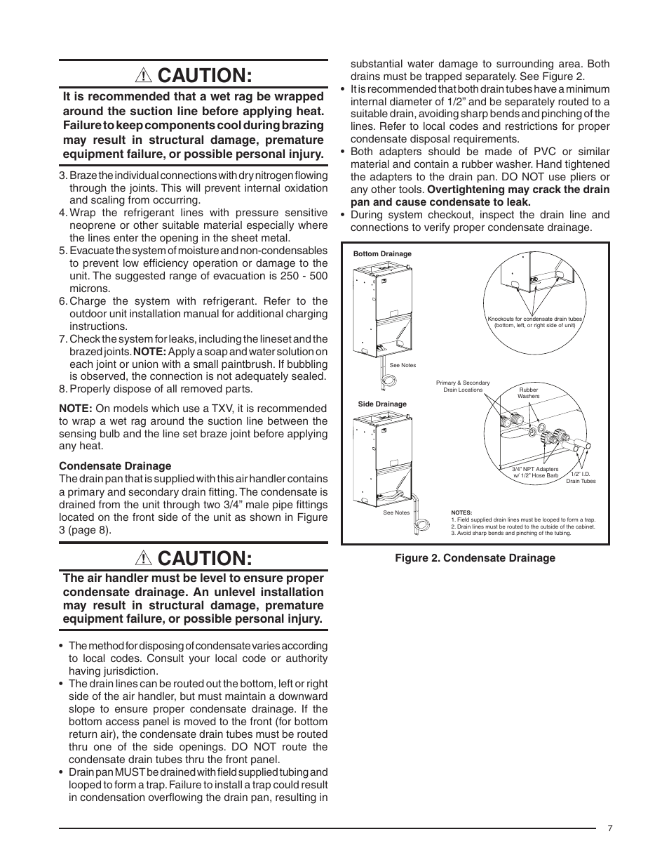 Caution | Comfort-Aire FMG****X1E Series User Manual | Page 7 / 20