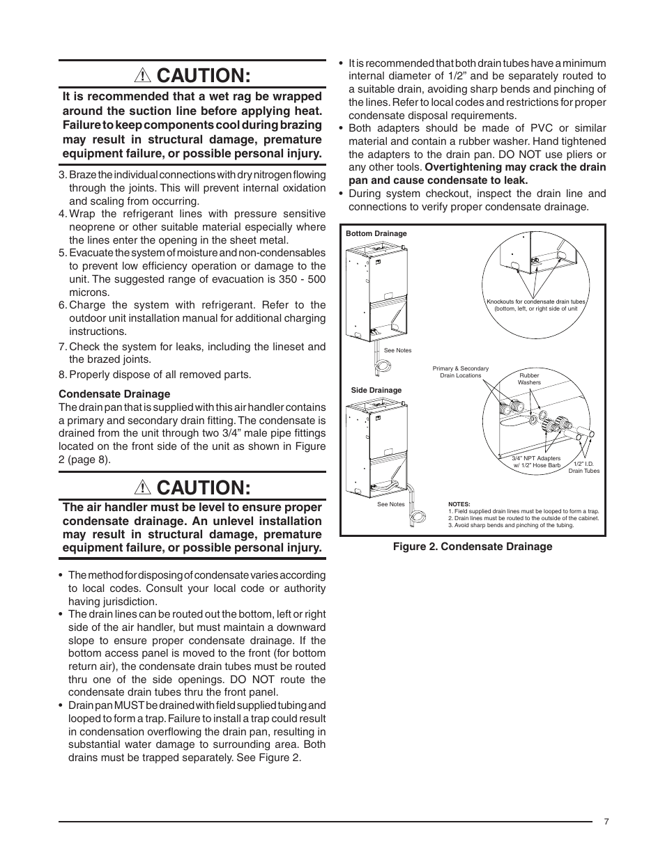 Caution | Comfort-Aire FMG****F1E Series User Manual | Page 7 / 20