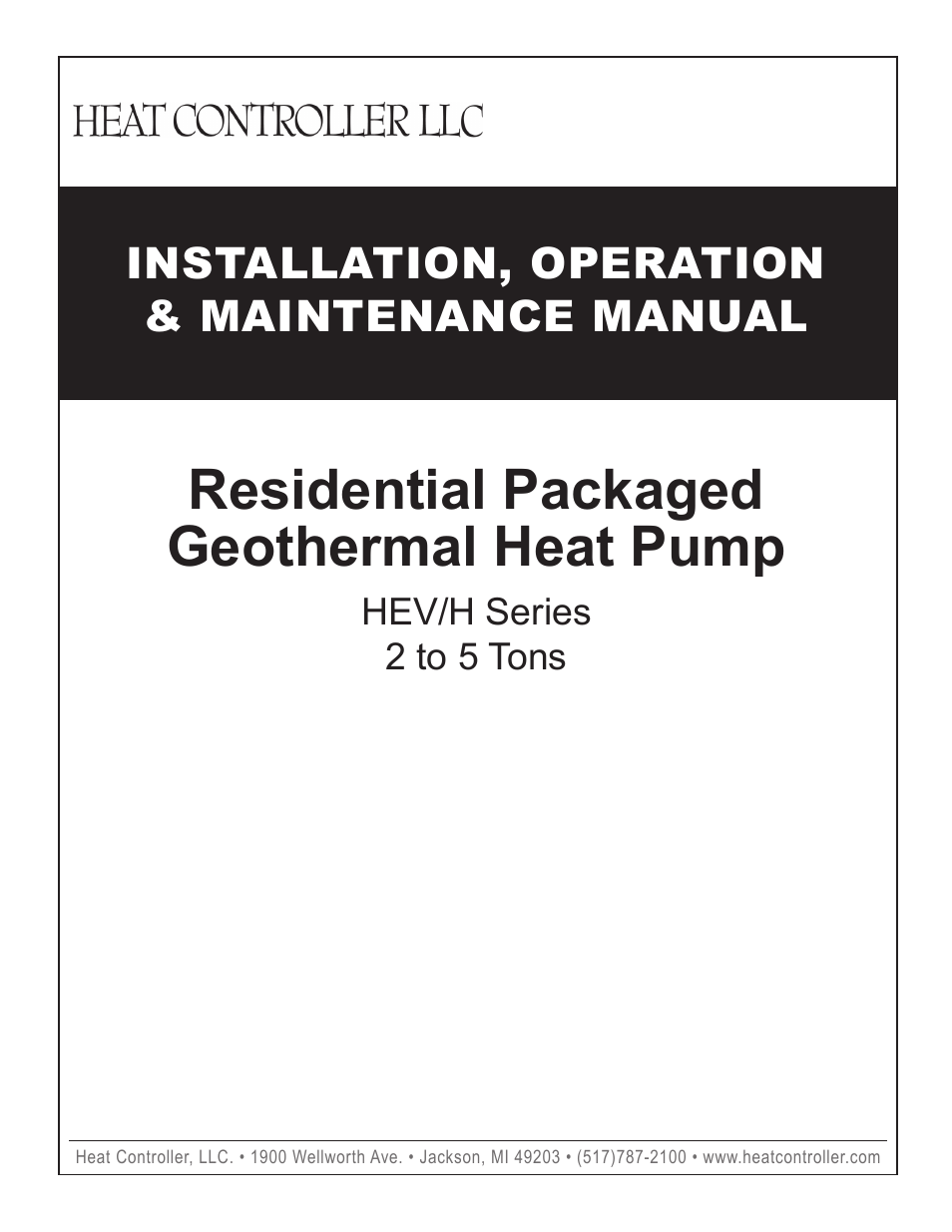 Comfort-Aire HEH Series 2 to 5 Tons User Manual | 46 pages