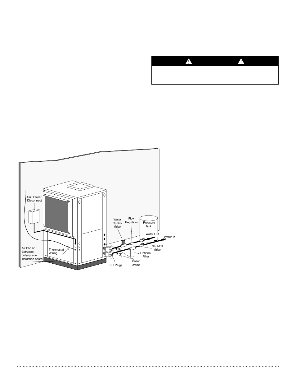 Ground-water heat pump applications, Caution, Htv/htd/hth series | Comfort-Aire HTH Series User Manual | Page 14 / 48