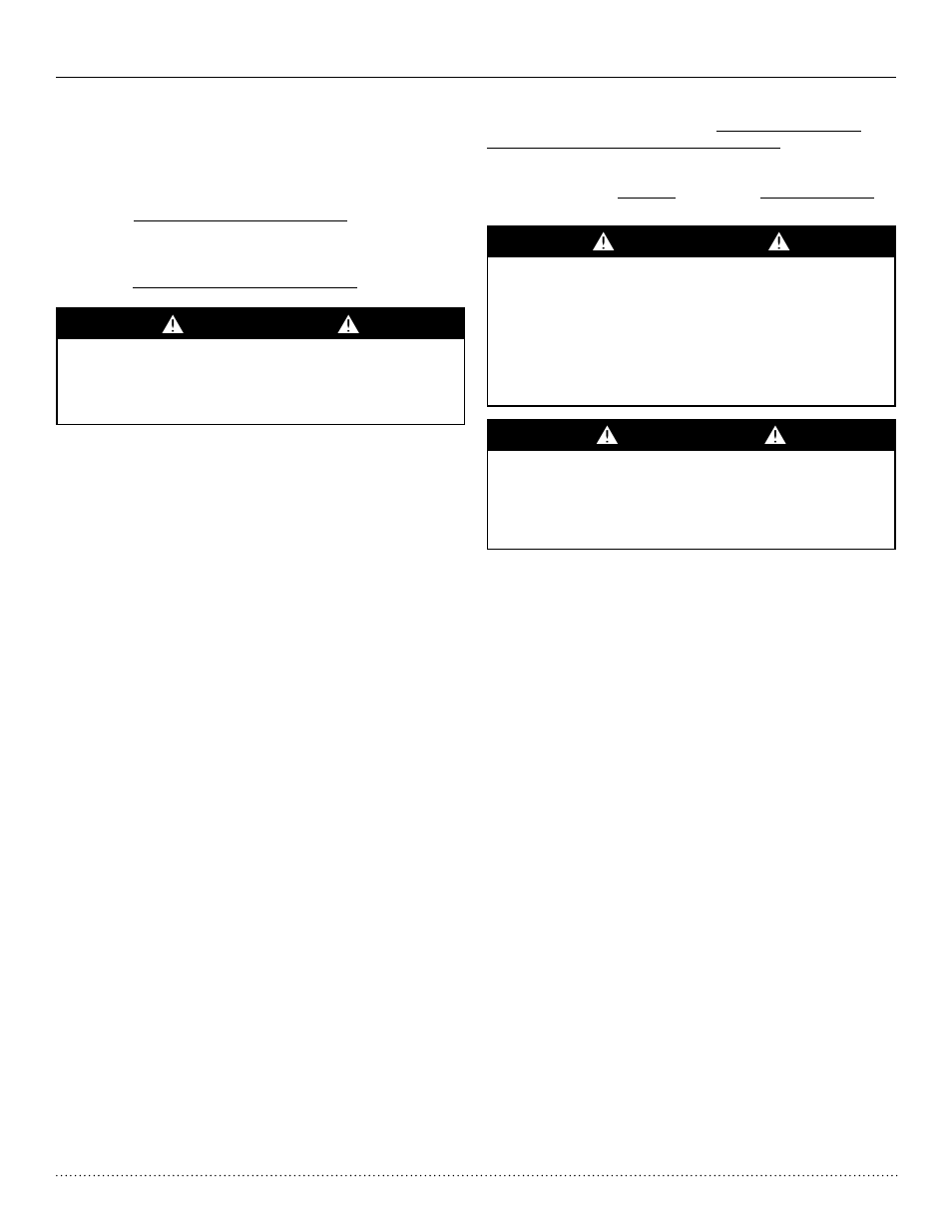 Warning! warning! caution | Comfort-Aire HTH Series User Manual | Page 3 / 48