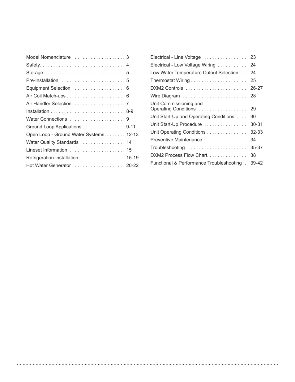 Comfort-Aire HTS Series Split System,Two Stage, 2-5 Tons User Manual | Page 2 / 44