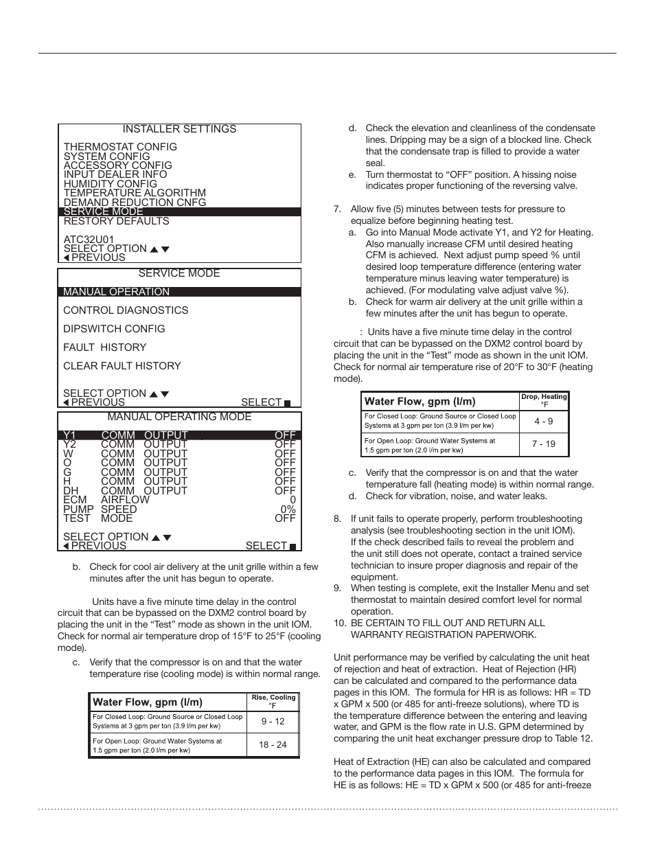 Unit start-up procedure | Comfort-Aire HTS Series Split System,Two Stage, 2-5 Tons User Manual | Page 31 / 44