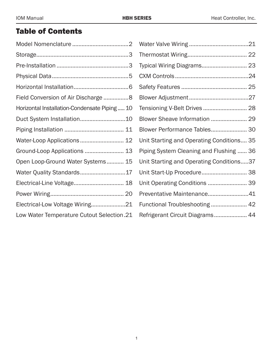 Comfort-Aire HBH Series 6-10 Tons User Manual | Page 2 / 46