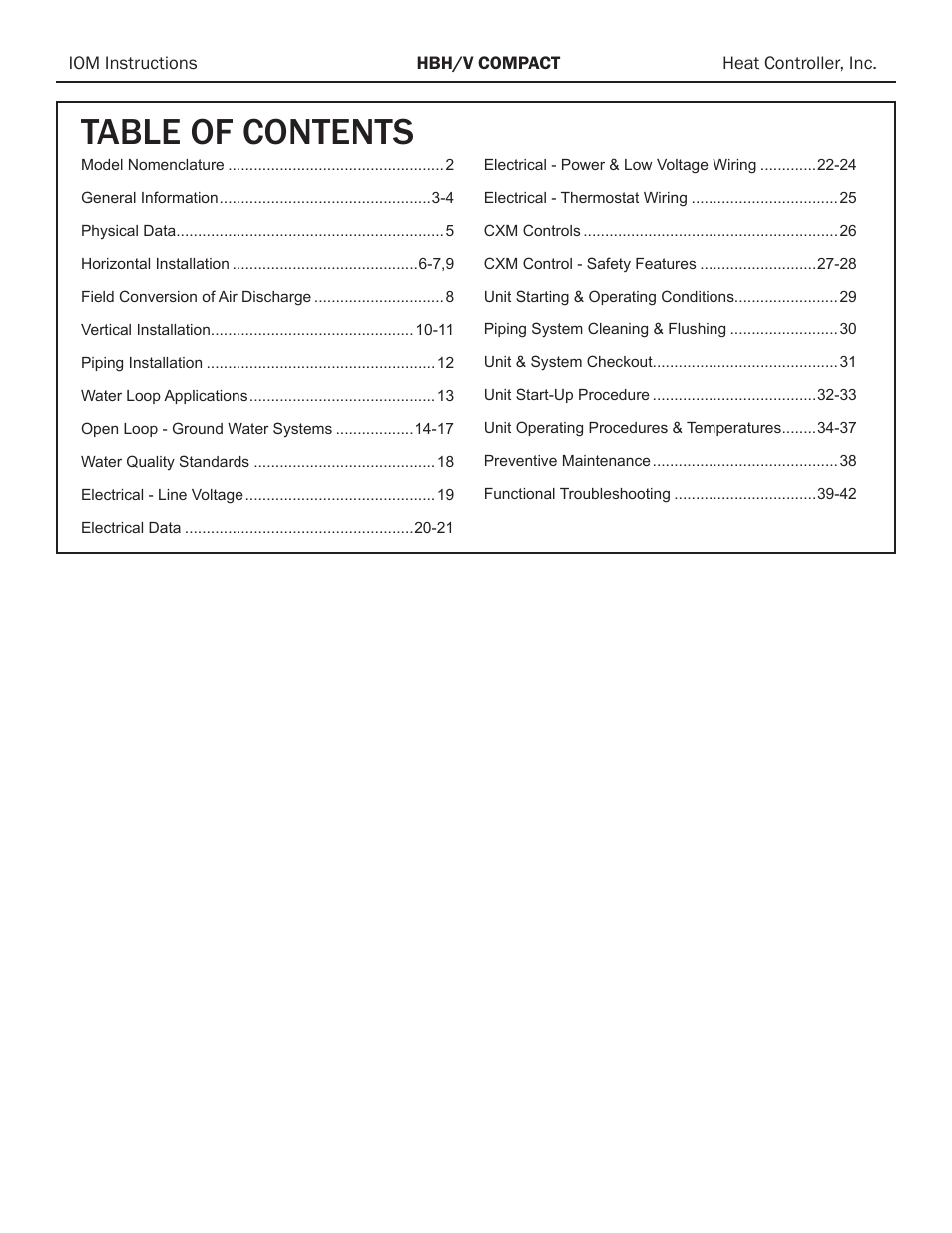 Comfort-Aire HBH Series 1/2 to 5 Ton User Manual | Page 2 / 43