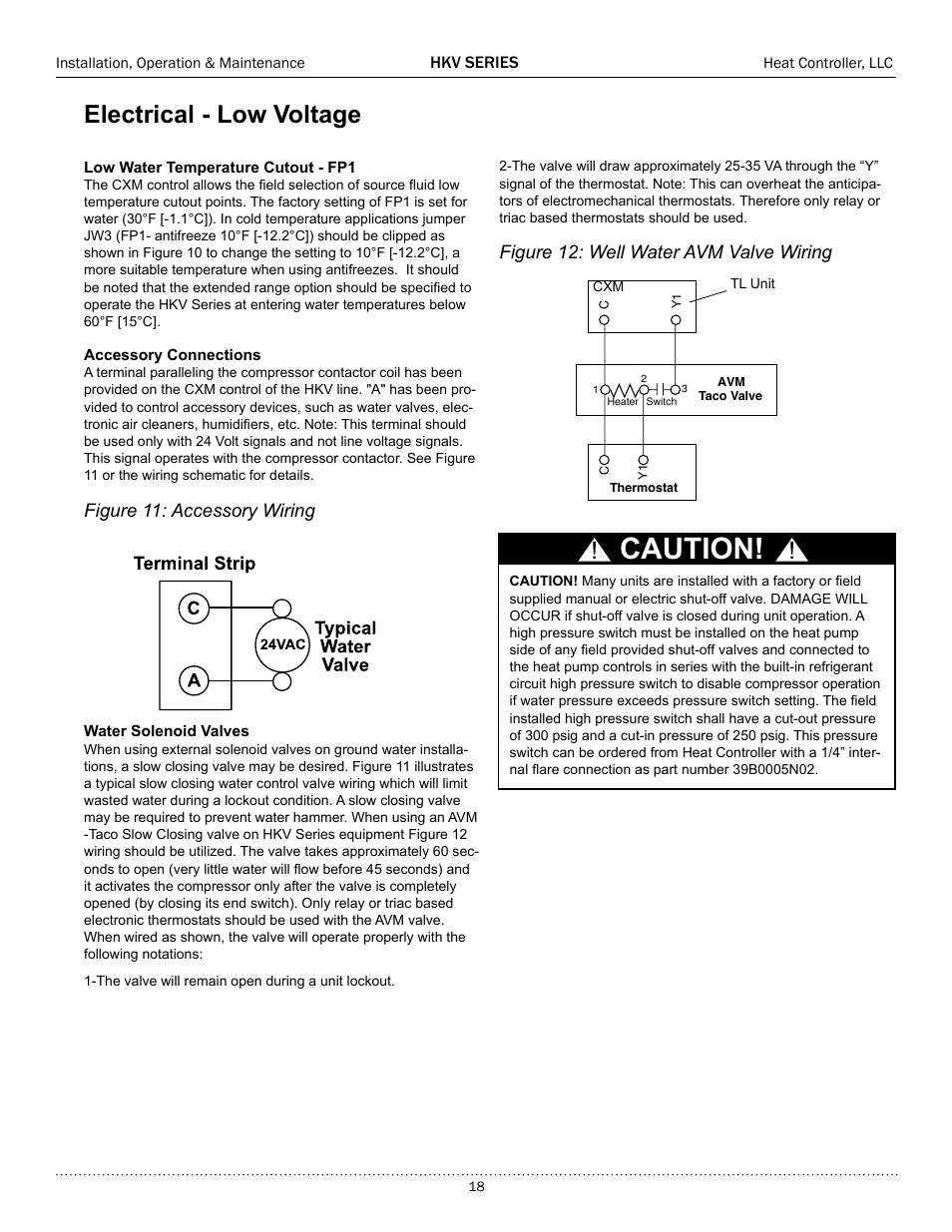 Caution, Electrical - low voltage | Comfort-Aire HKV300A User Manual | Page 19 / 64