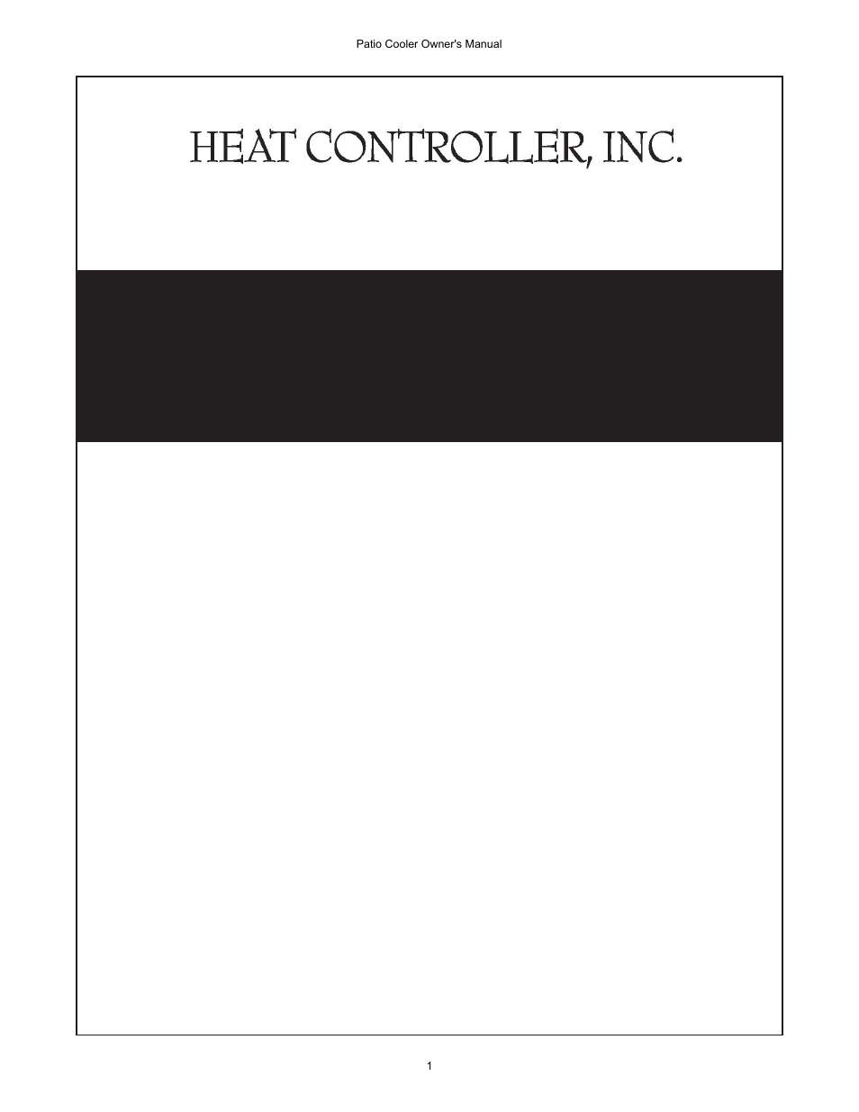 Comfort-Aire DC-50 PATIO COOLER User Manual | 6 pages