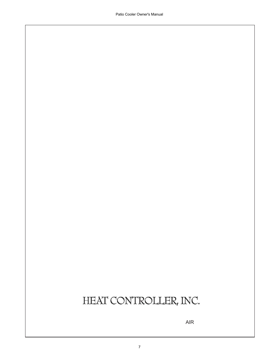 Comfort-Aire DC-50 PATIO COOLER User Manual | Page 6 / 6