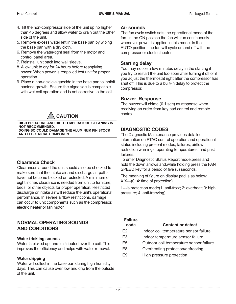Comfort-Aire PTHP15A130A User Manual | Page 13 / 16