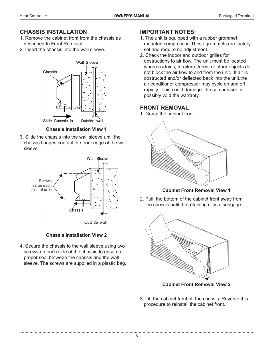 Comfort-Aire PTHP15A130A User Manual | Page 7 / 16